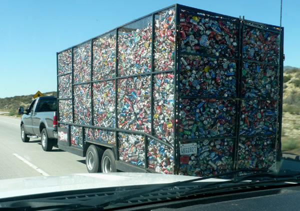 Transporting to recycle plant