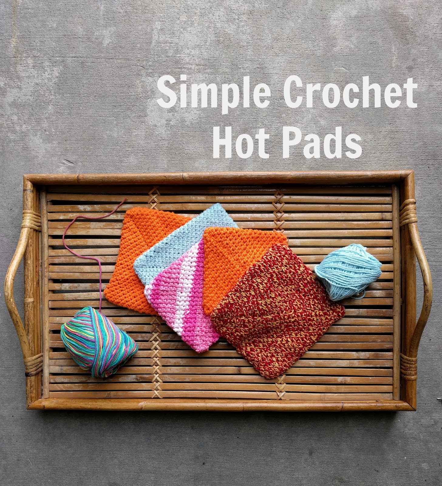 A Lively Hope Simple Crochet Hot Pads Pattern