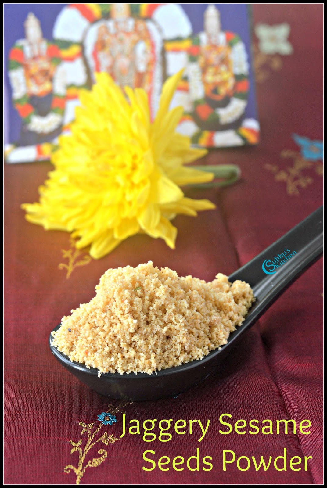 Yellu Vella Podi(Sesame Seeds jaggery powder) Subbus Kitchen