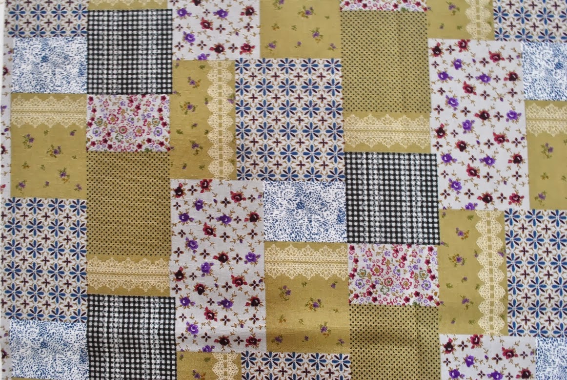 Lelima House Fabric Stash 130 Floral Patchwork in Olive