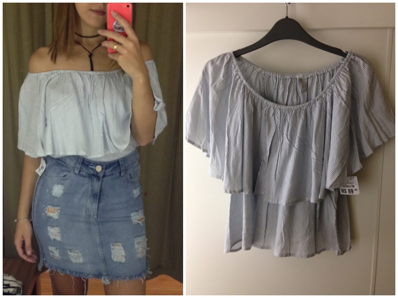 riachuelo saia jeans