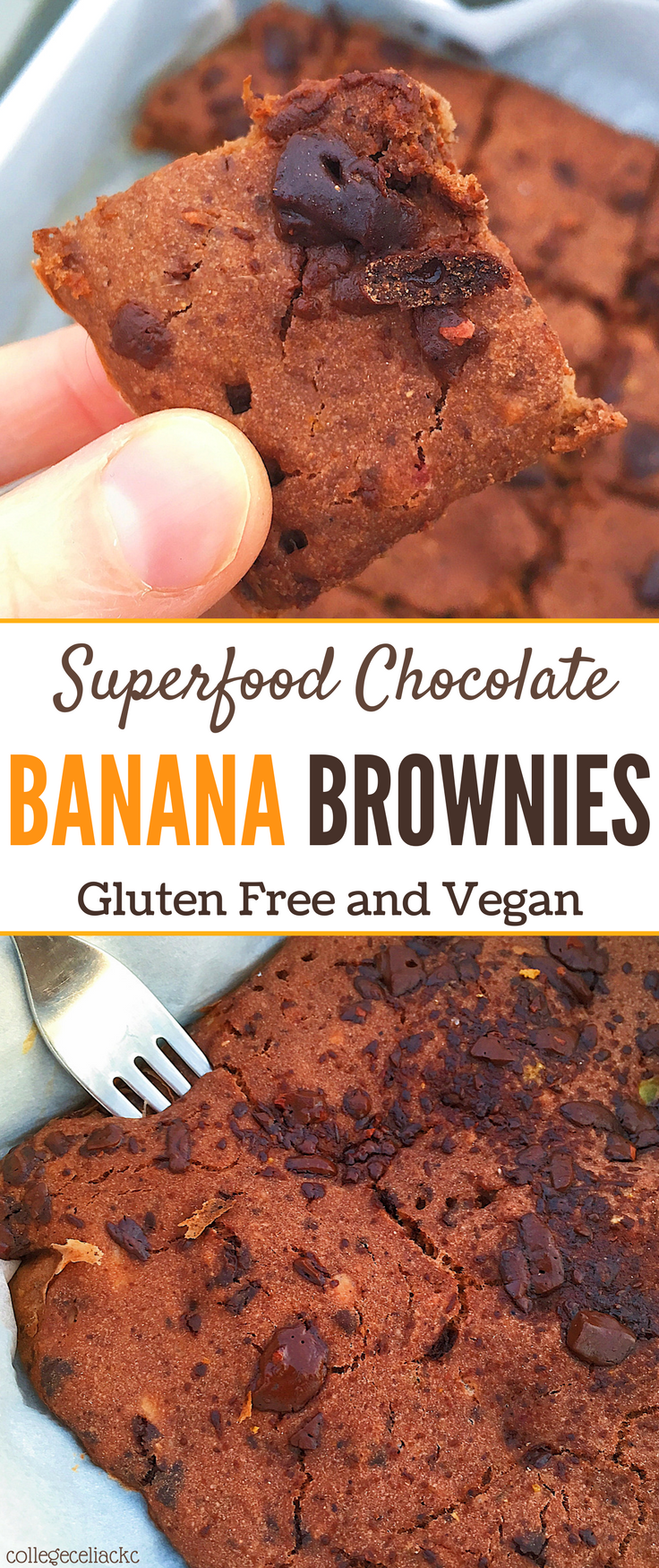 AD: Craving #glutenfree brownies or #vegan banana bread? You'll love this combo of the two, which can be a #healthy dessert or a decadent breakfast!
