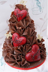 heart cakes shaped cake chocolate hearts valentine yummy flowers collections ruffles simple heaven flickr