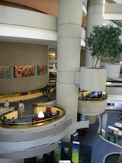 Inside the Renaissance Center in downtown Detroit, Michigan