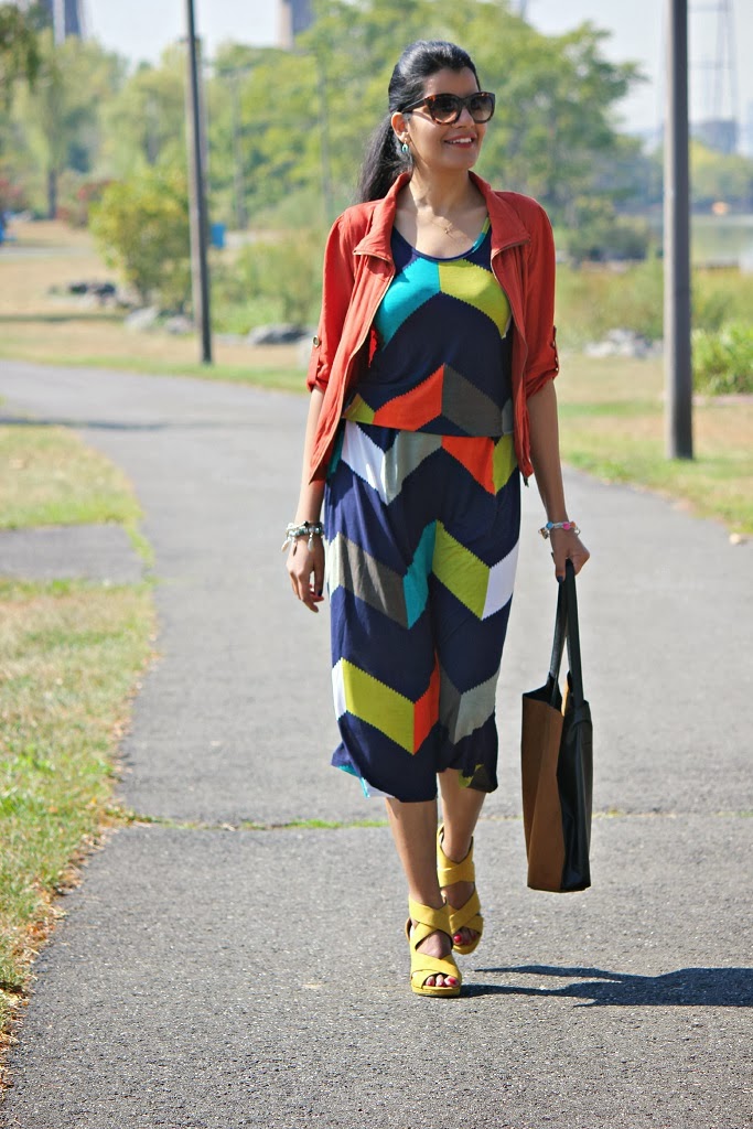 Chevron Stripe Maxi, Fall Dresses