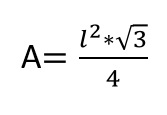 Fórmula para calcular a área do triângulo equilátero