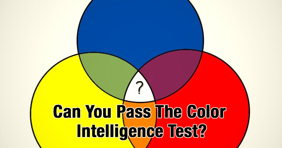 Can You Pass The Color Intelligence Test?