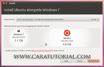 Cara Tutorial Install Ubuntu 13.04 Terbaru Lengkap dengan Gambar