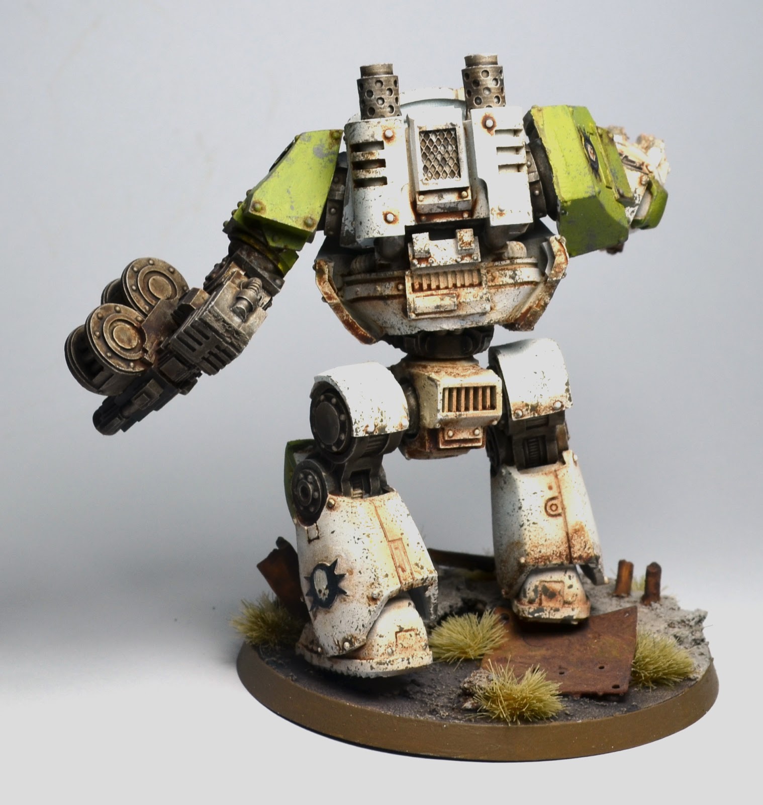 The Sons of Dorn Death Guard Contemptor Dreadnought