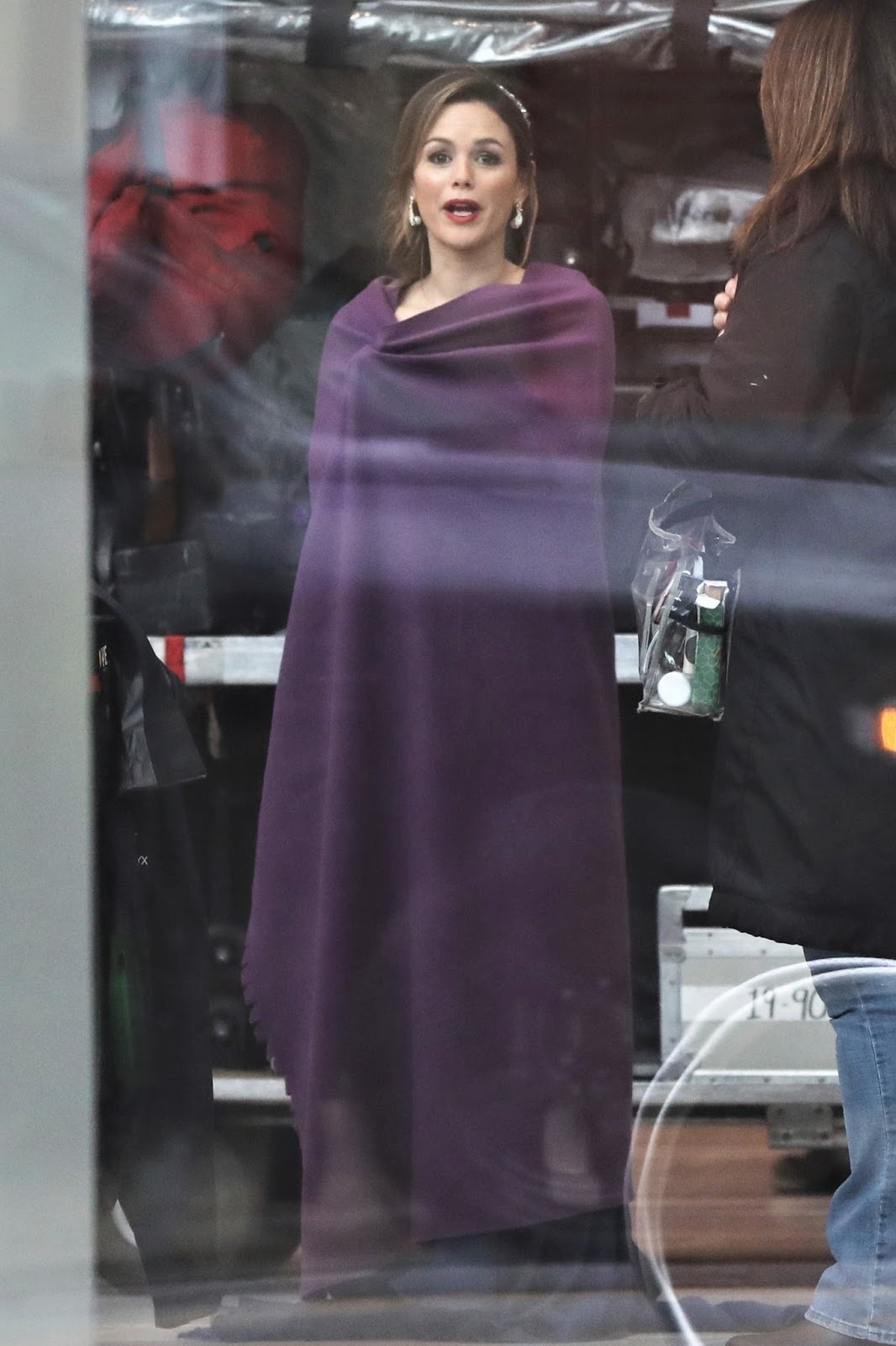 Rachel Bilson on the set of her upcoming crime comedy-drama 'Take Two