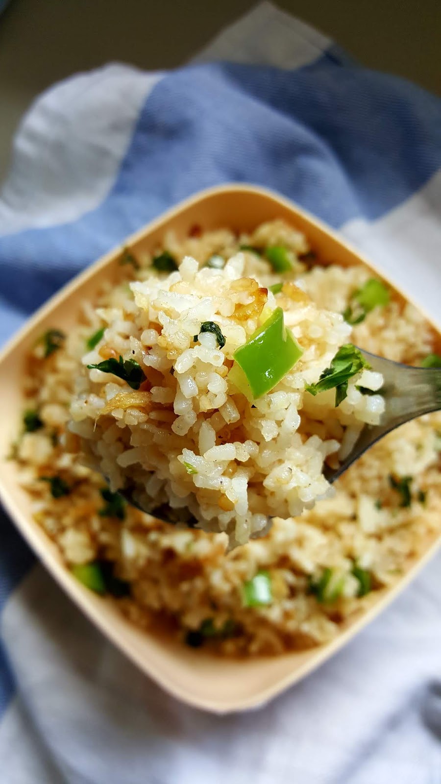 GREEN BELL PEPPER FRIED RICE