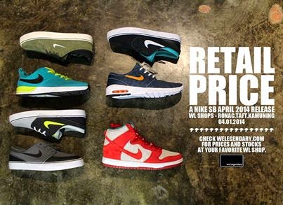Retail Price - A Nike SB April 2014 Release | Skate Shoes PH - Manila's ...