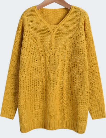 http://www.sheinside.com/Yellow-V-Neck-Long-Sleeve-Cable-Knit-Sweater-p-182375-cat-1734.html?aff_id=1285