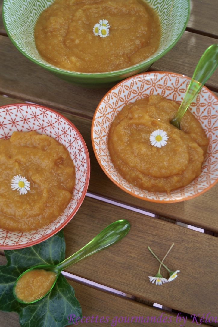Compote pomme, pêche, poire
