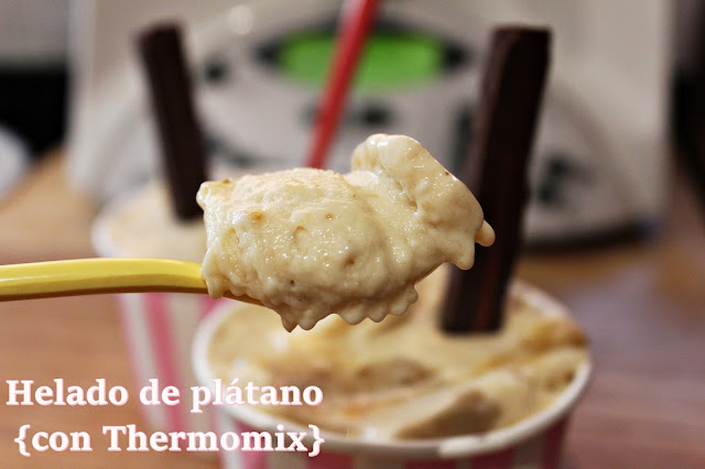 HELADO DE PLÁTANO {CON THERMOMIX}