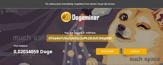 Dogecoin Gratis dari Dogeminer 100% Work!!