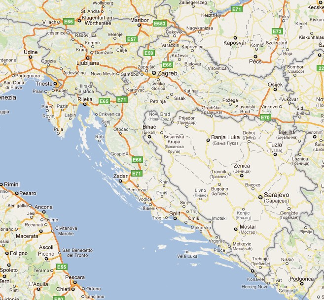 karta hrvatska obala Karta Hrvatske: Karta Hrvatske karta hrvatska obala