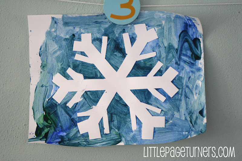 Little Page Turners: Snowflake Paintings