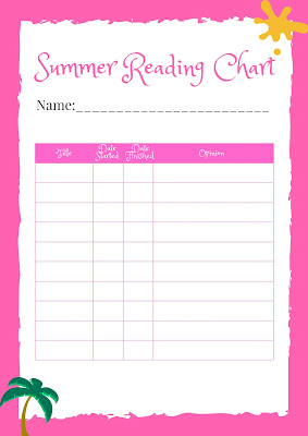 Summer Reading Charts for Kids - free printable Summer Reading Charts for Kids - free printable