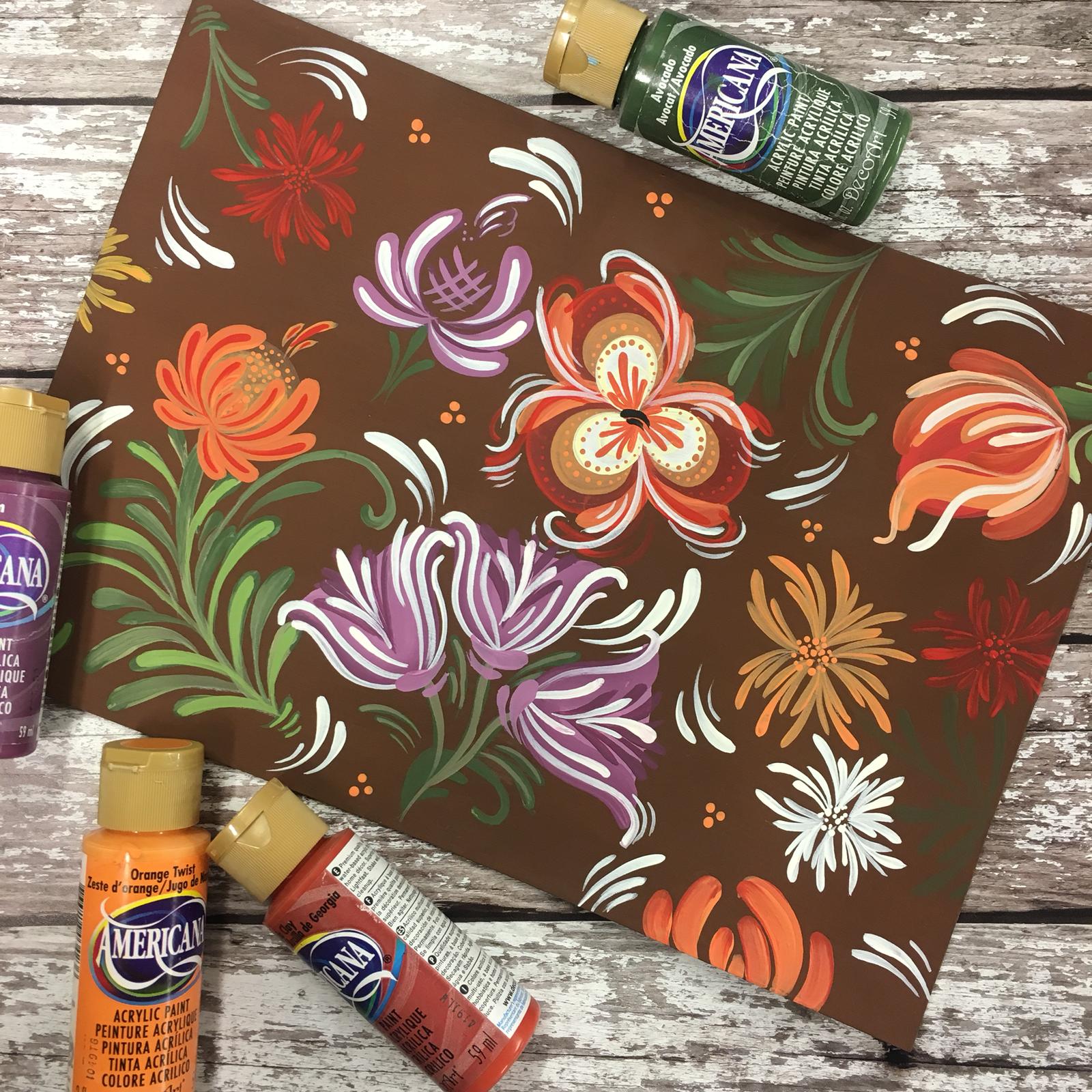 You Can Folk It! Paint your own Autumnal wreath in 5 simple steps