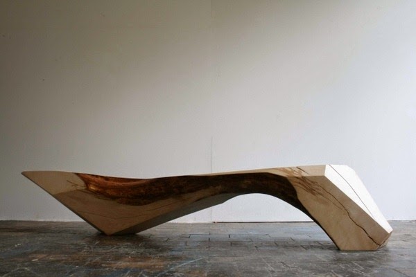 Purist design furniture made of wood