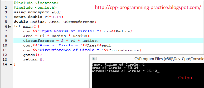C/C++ Programming Practice: Declare Constant and Use Constant in C++