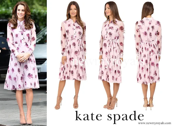 Kate Middleton wore Kate Spade New York Encore Rose Chiffon Dress