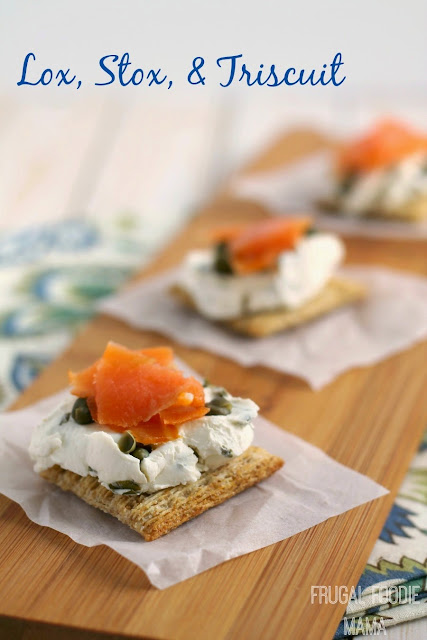 This easy to make Lox, Stox, & Triscuit recipe requires just 3 tasty ingredients and is the perfect quick appetizer for a weekend brunch or an afternoon get-together. #ad