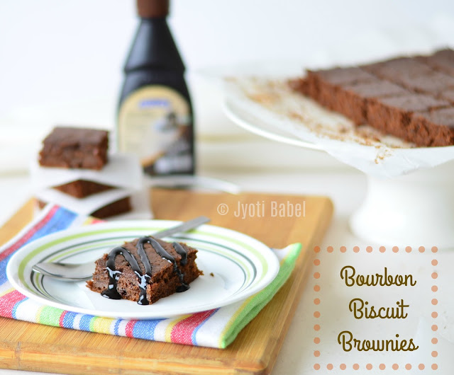 Bourbon Biscuit Brownies | A simple quick-fix brownie recipe where bourbon biscuits is the star ingredient. www.jyotibabel.com