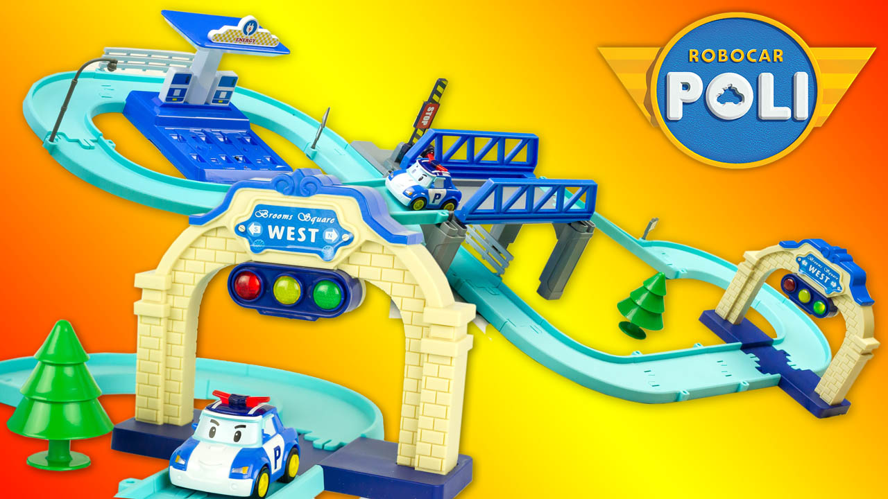 Super H?�ros Et Compagnie: Robocar Poli Circuit V?�hicule Intelligent Poli Jouet Toy Review �??보?��??�리 