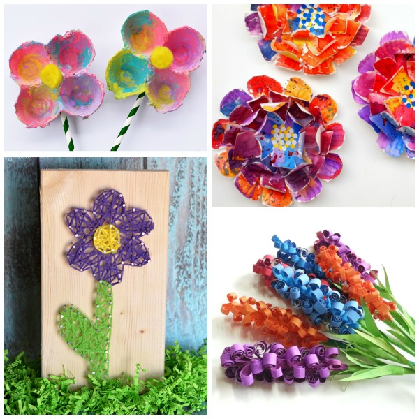 50 FLOWER CRAFTS FOR KIDS TO MAKE THIS SPRING