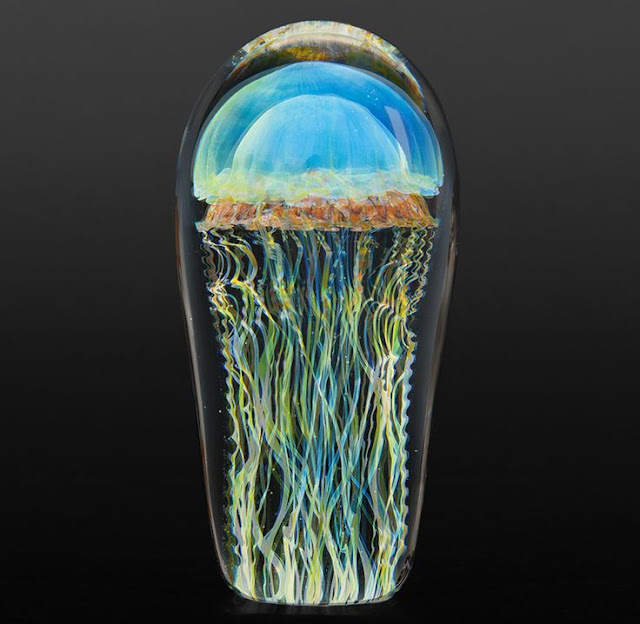 美しく癒されるアート？ガラスで作られたクラゲアート、Jellyfish【a】