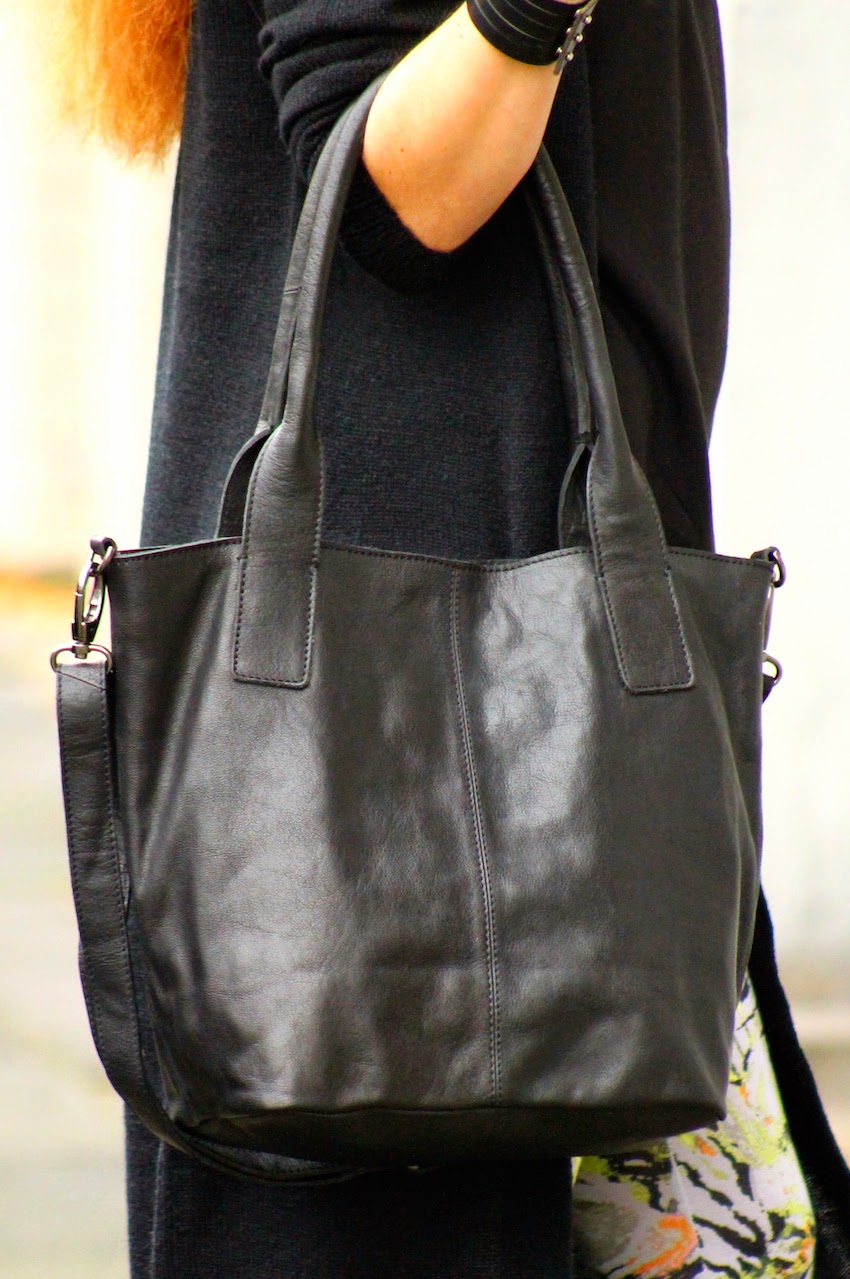 Schwarze Ledertasche Von Huftgold Berlin Rimanere Nella Memoria