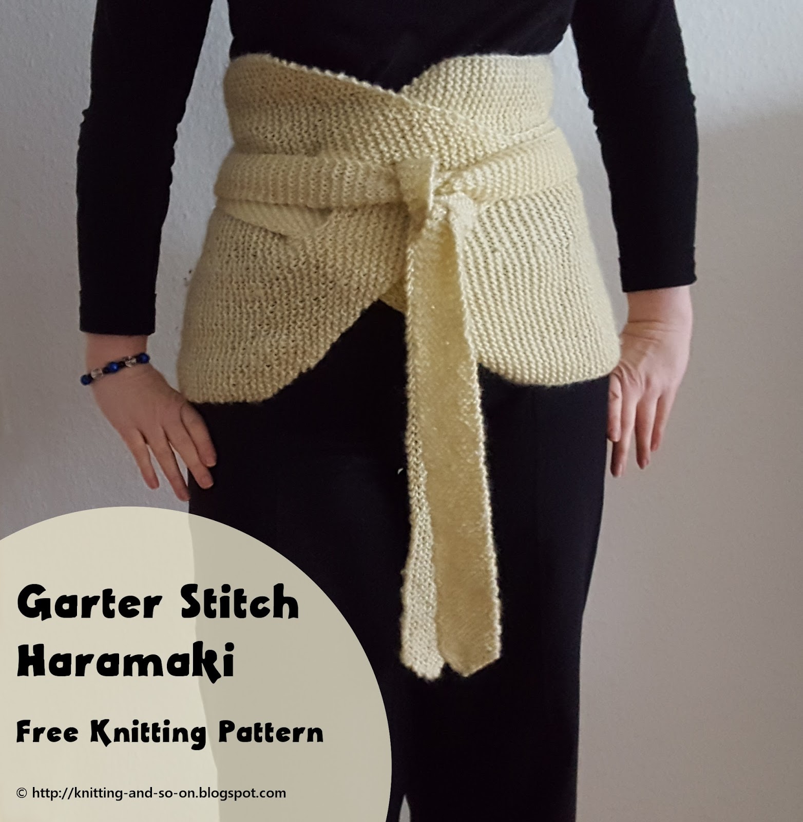 Knitting and so on Garter Stitch Haramaki