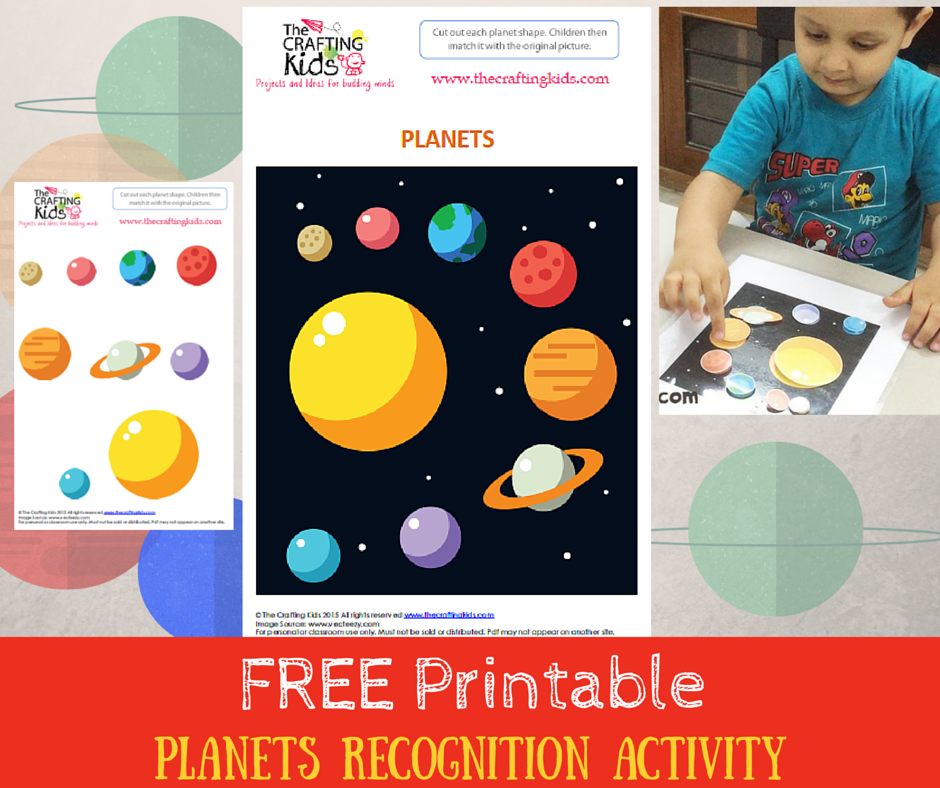 planets recognition activity with free printable to download the