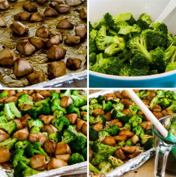 LOWCARB SESAME CHICKEN AND BROCCOLI SHEET PAN MEAL