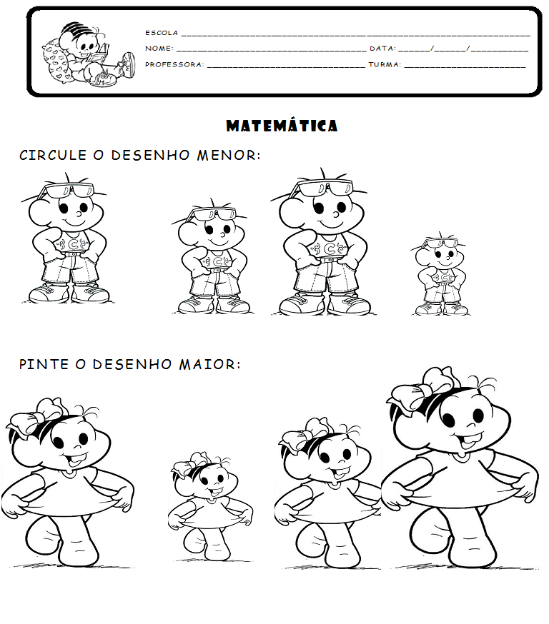JUNTOS PELA ALFABETIZAÇÃO: MATEMÁTICA - MAIOR E MENOR