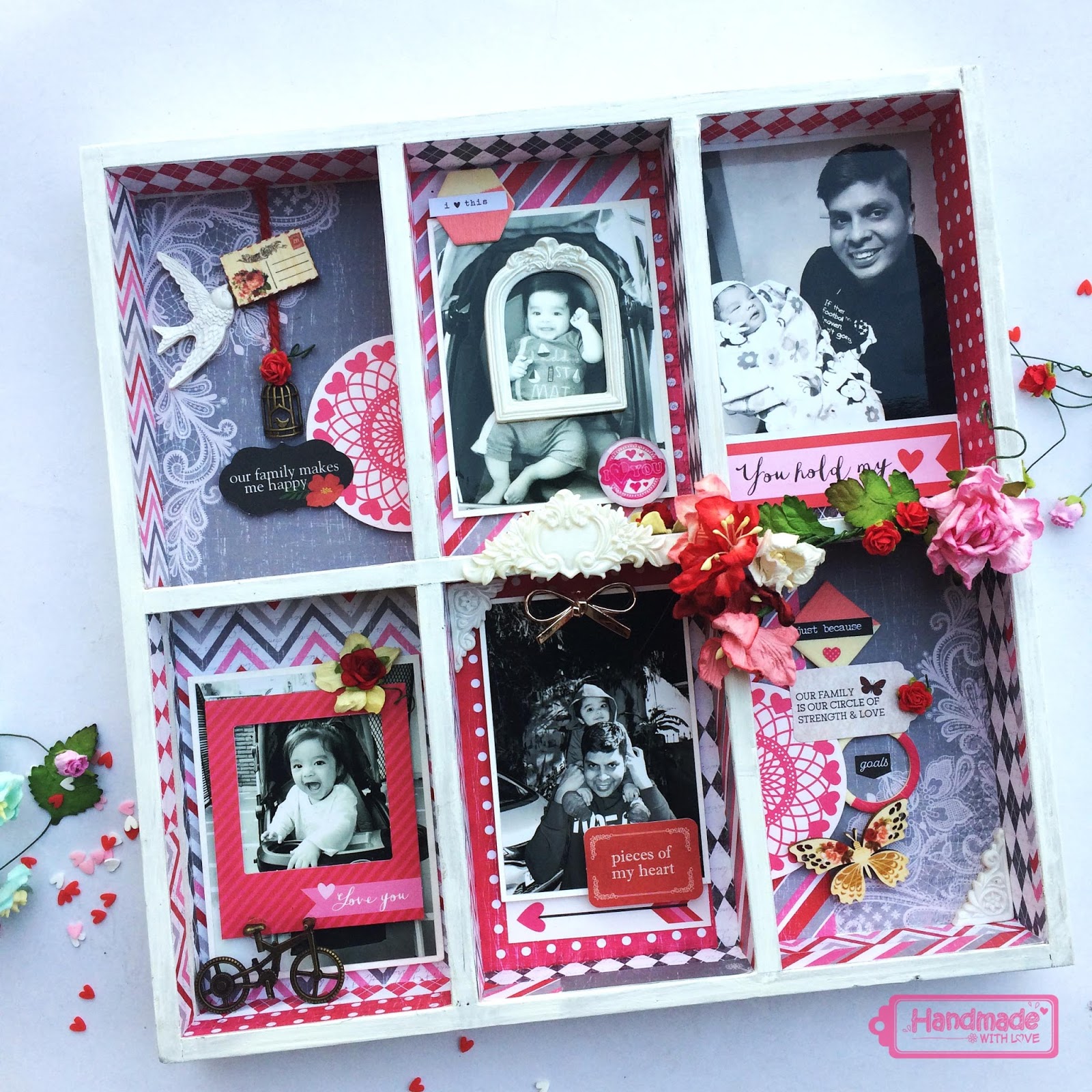 Shadow Box Handmade gift for Valentines Day!