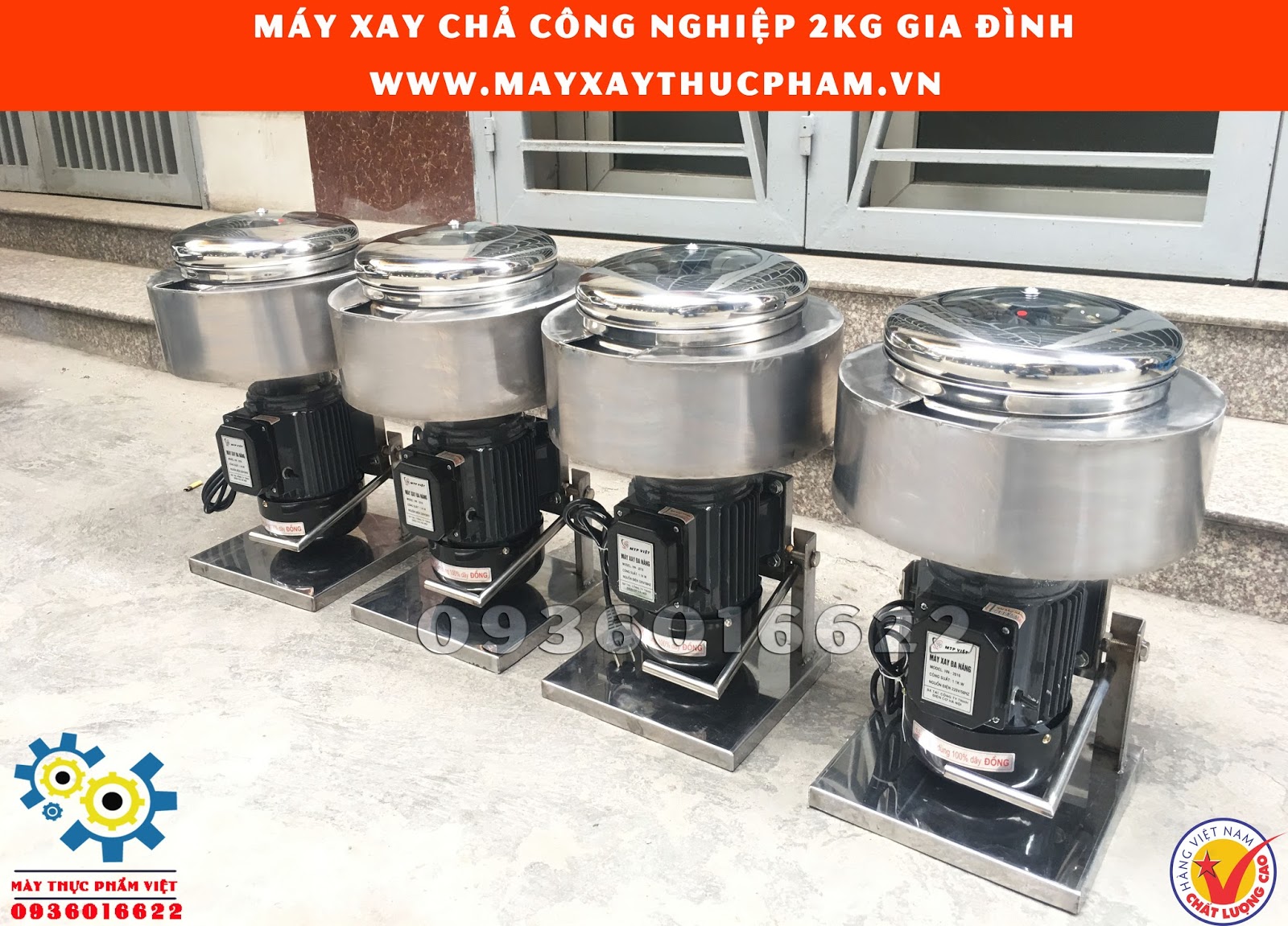 May Xay Thịt Lam Gio Chả 2 Lớp Inox Co Ngăn Lam Mat 2kg Kenh điện May I May Thực Phẩm I Thiết Bị Chế Biến Mon ăn Cho Gia đinh