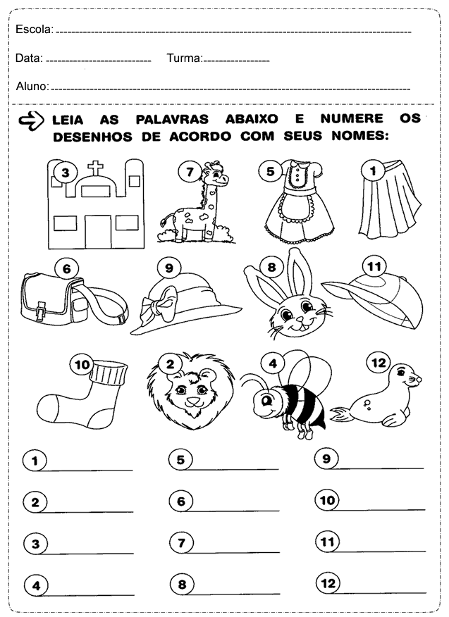 Atividades 1° Ano Português Alfabeto — SÓ Escola