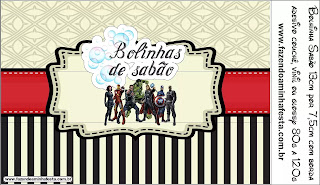 Avengers Party Free Printable Candy Bar Labels.