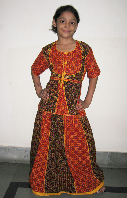 Rajasthan Handicrafts: Handmade cotton girls dress , indian kids ...