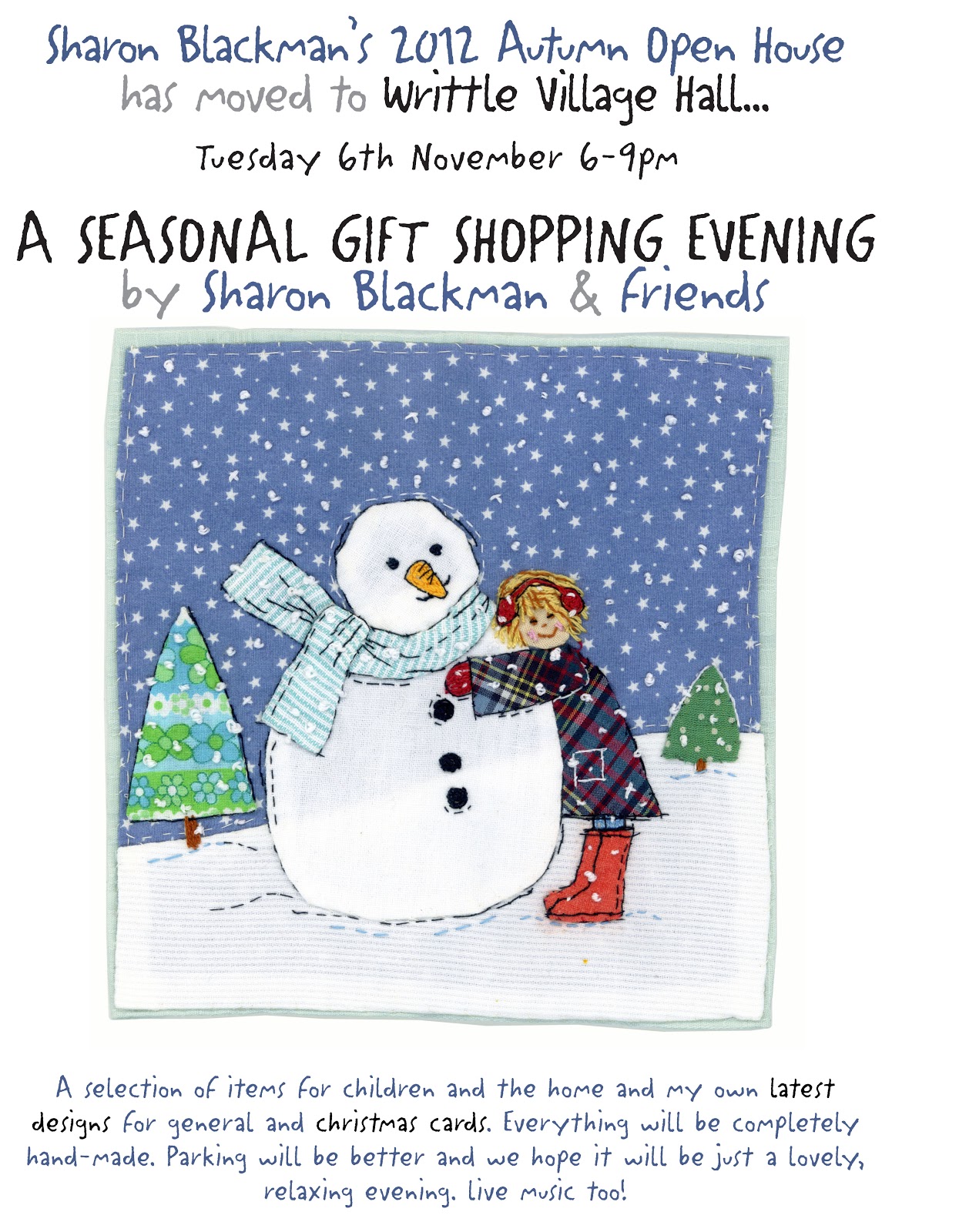 Sharon Blackman Seasonal Gift Evening...
