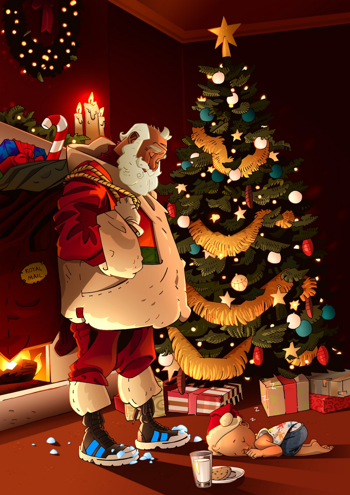 Christmas invitation rustic holiday background invitations zazzle country cards mistletoe light продавец choose sold The Weekly Themed Art Blog: December 2011