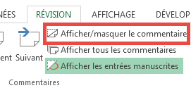 Afficher masquer un commentaire