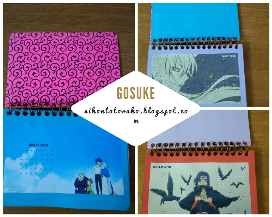 2018 Masa Takvimi Yapimi Gosuke