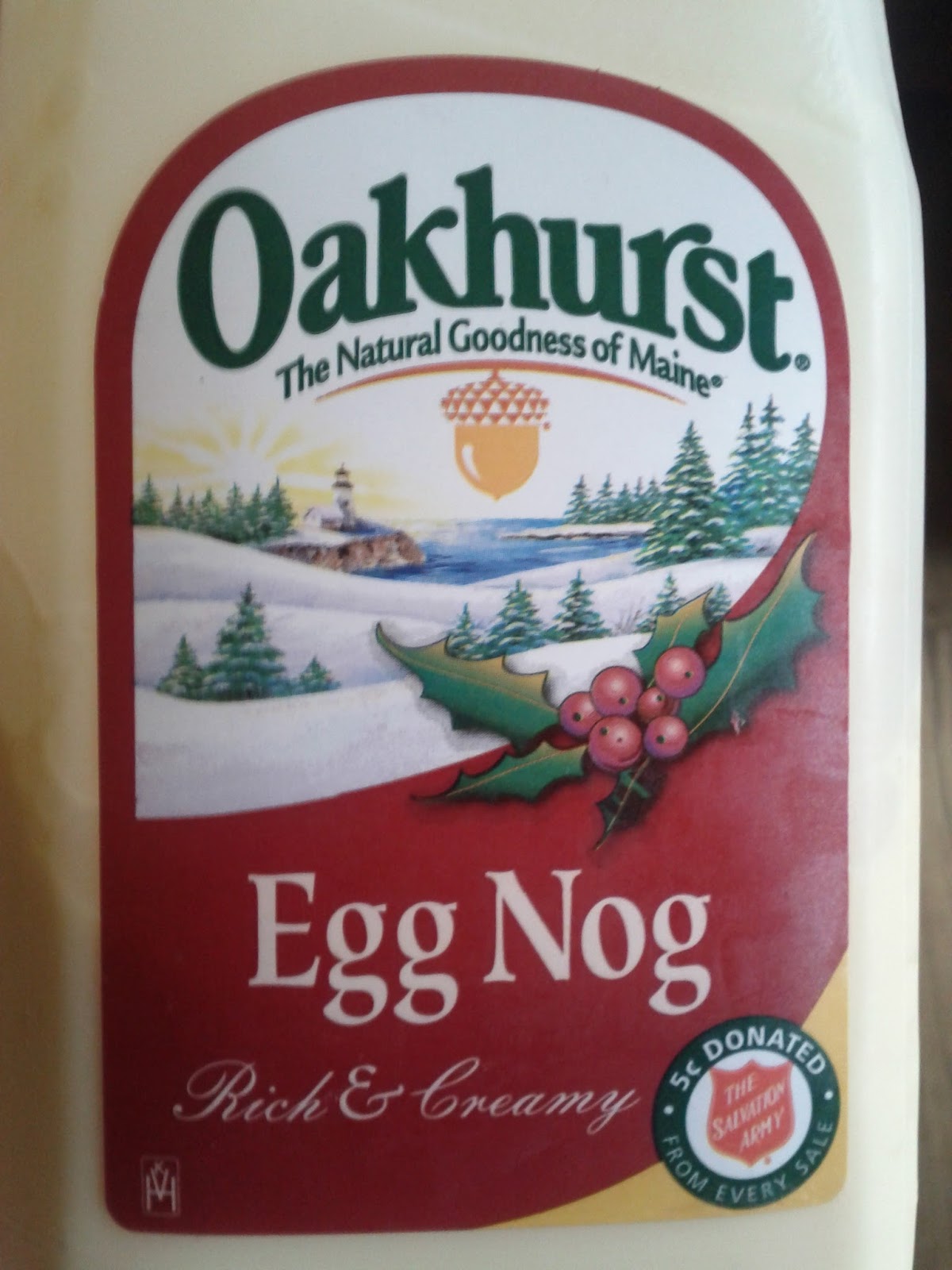 Eggnog review Oakhurst Eggnog