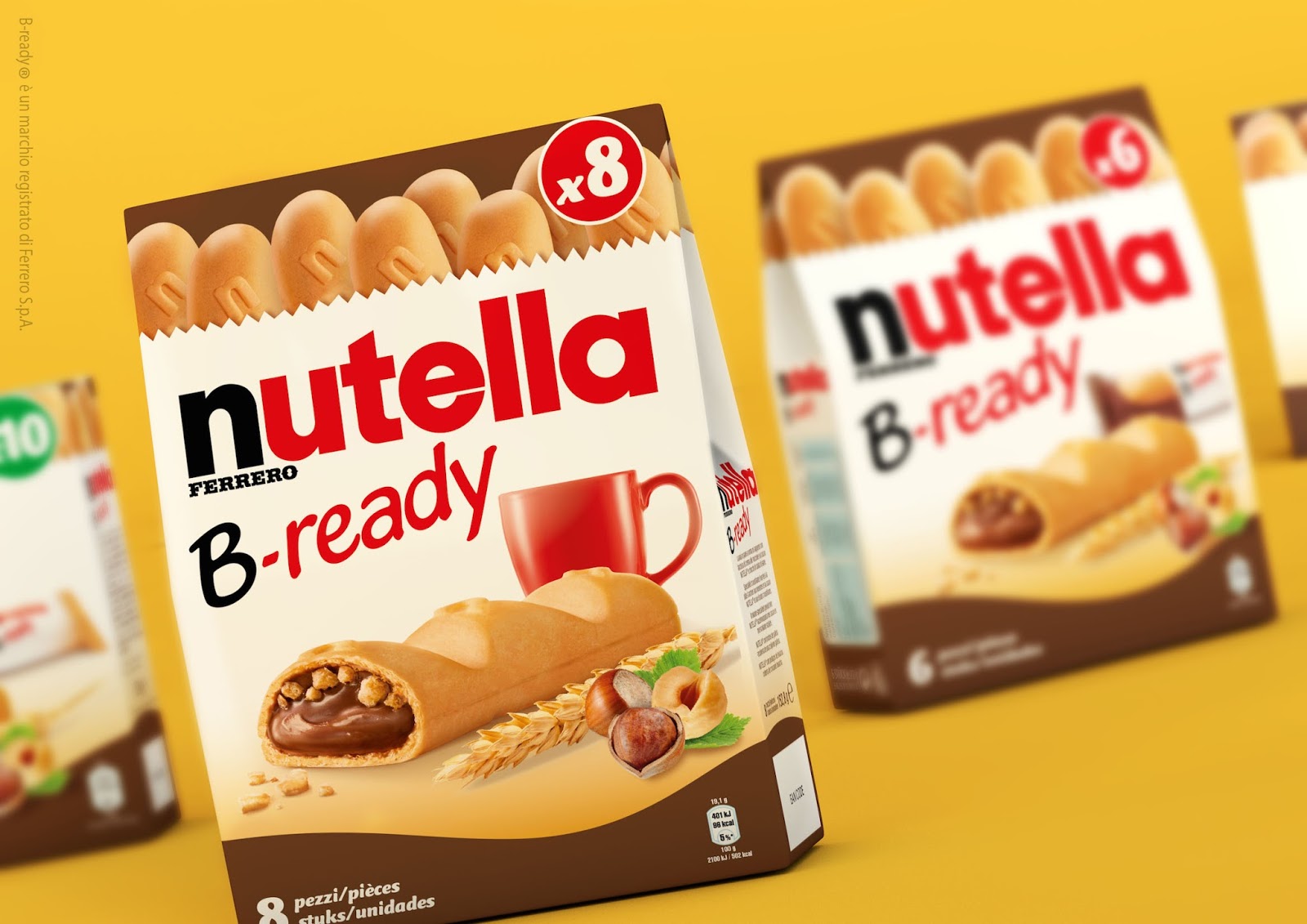 nutella b ready on packaging of the world creative package design