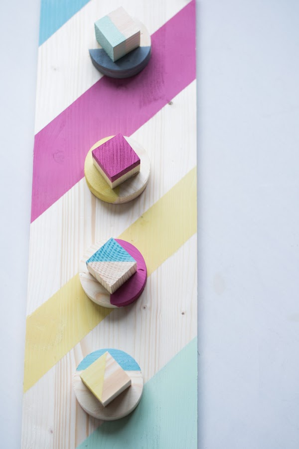 Perchero madera diy
