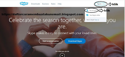 Cara daftar Skype Terbaru di PC